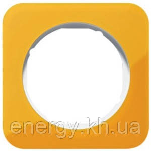 Рамка 1-ная акрил помаранчевий /полярна білизна Berker R. 1, фото 1