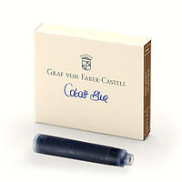 Картриджи для перьевых ручек Graf von Faber-Castell ink Cobalt Blue, 6 шт. цвет синий кобальт, 141101