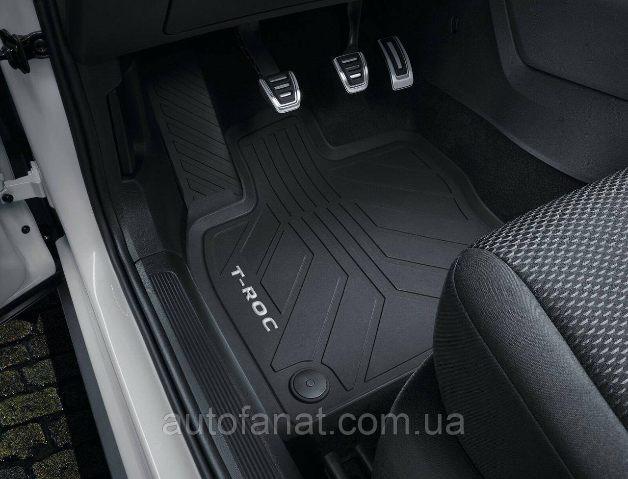 Килимки Volkswagen  T-Roc (2017 - ...) в салон гумові оригінал (4 шт) (2GM06150082V)