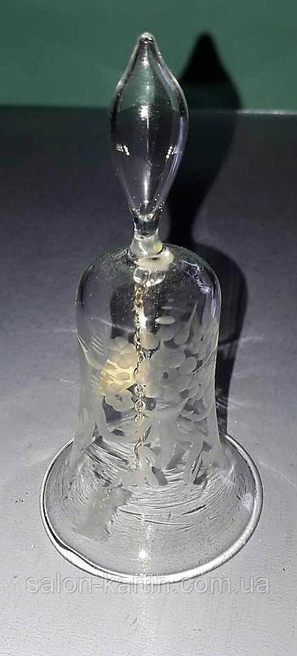Скляний дзвіночок з квітковим орнаментом, MURANO, Італія