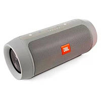 Бездротова портативна Bluetooth колонка JBL Charge 2+ із захистом від вологи та пилу grey