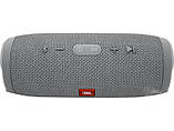 Бездротова портативна Bluetooth колонка JBL Charge 2+ із захистом від вологи та пилу grey, фото 2