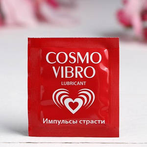 Інтимне мастило силіконове COSMO VIBRO для жінок гель лубрикант, що збуджує 3 g одноразове паковання