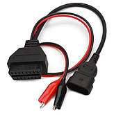 Переходник Fiat, Alfa Romeo, Lancia, Chery, Aprilia 3 pin на 16 pin OBD2