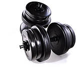 Набірні гантелі 2 штуки по 21 кілограм зі змінними дисками, фото 4