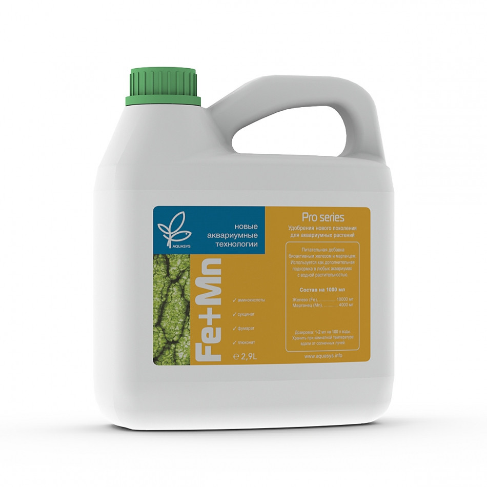 Добриво для акваріумних рослин AquaSys Fe+Mn 2900 ml на 290000 л.