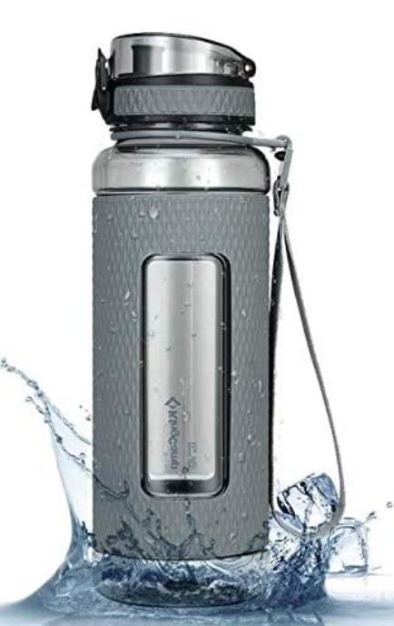 Пляшка для води KingCamp SILICON TRITAN BOTTLE(KA1144) (MEDIUM GRAY)