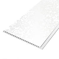 Панель ПВХ Ніцца 7х250х6000мм, біла (На даний тип товару доставка Новою поштою не здійснюється)