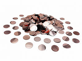 Конфеті кружечки - РОЖЕВЕ ЗОЛОТО. Упаковка 10 грам