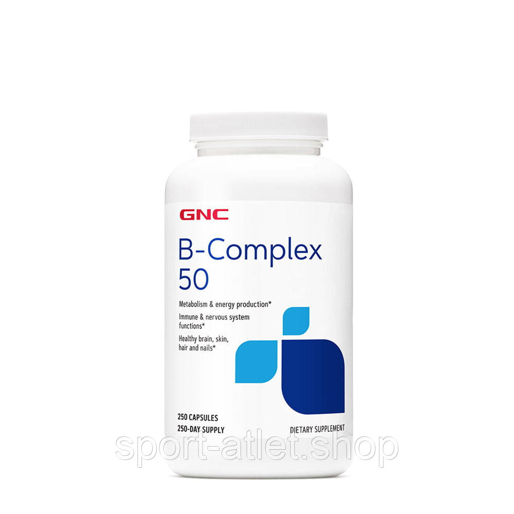 Вітаміни та мінерали GNC B-Complex 50, 250 капсул