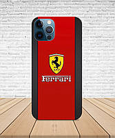Матовый Чехол iPhone 12 PRO Ferrari с принтом