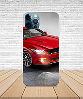 Матовый Чехол iPhone 12 PRO Ford Mustang с принтом