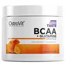 Амінокіслоти BCAA+Glutamine Ostrovit 200g апельсин
