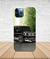 Матовый Чехол iPhone 12 PRO Гелик Mercedes с принтом