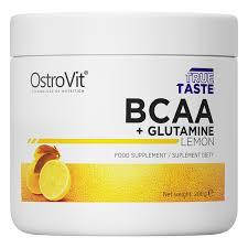 Амінокислоти BCAA+Glutamine Ostrovit 200g лимон