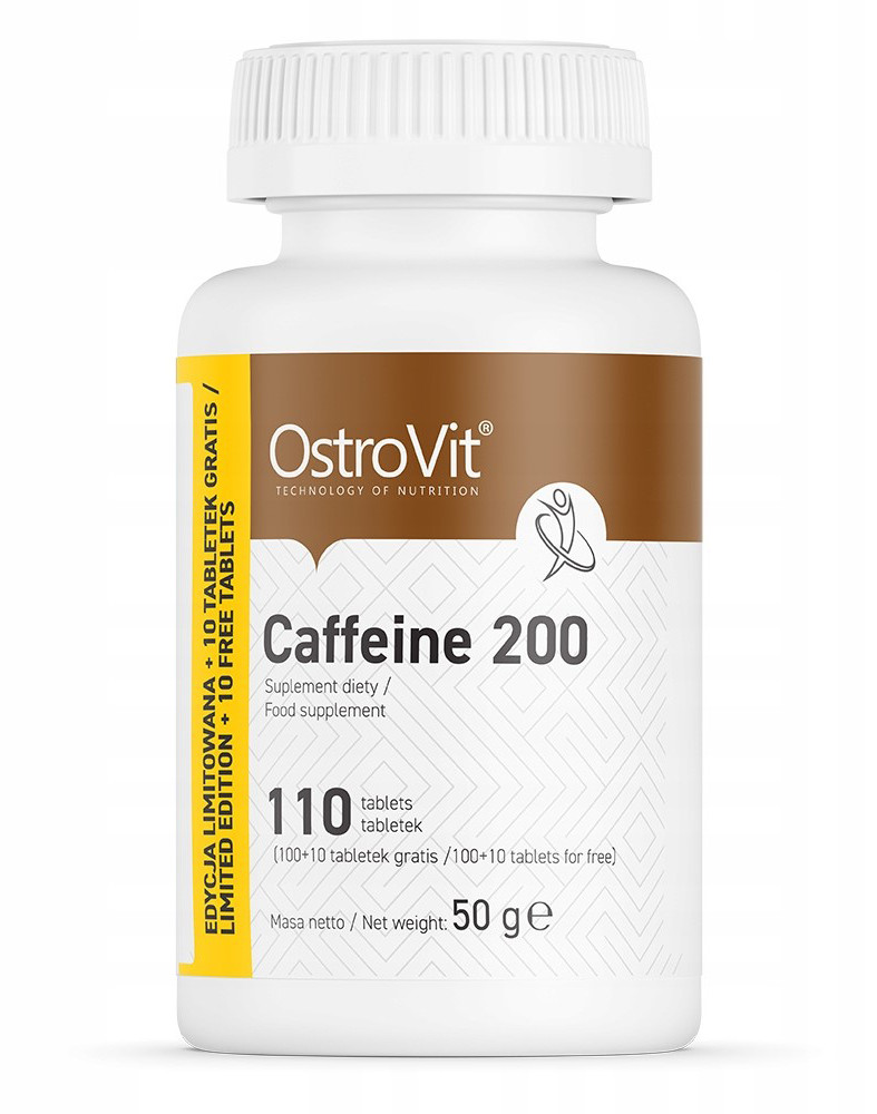 Енергетик Caffeine 200 Ostrovit 110 таб.