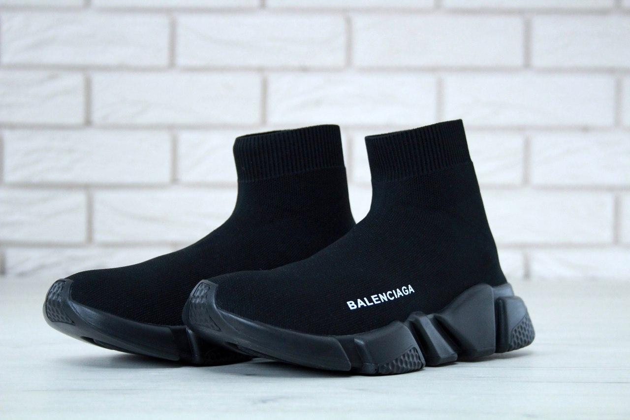 Чоловічі та жіночі кросівки Balenciaga Speed Trainer Black кросівки баленсіага снід тренер баленсіага шкарпетки Унісекс