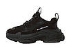 Кросівки чоловічі та жіночі Balenciaga Triple S Black взуття Баленсіага Тріпл З чорні багатошарова підошва Унісекс, фото 5