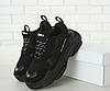 Кросівки чоловічі та жіночі Balenciaga Triple S Black взуття Баленсіага Тріпл З чорні багатошарова підошва Унісекс, фото 7
