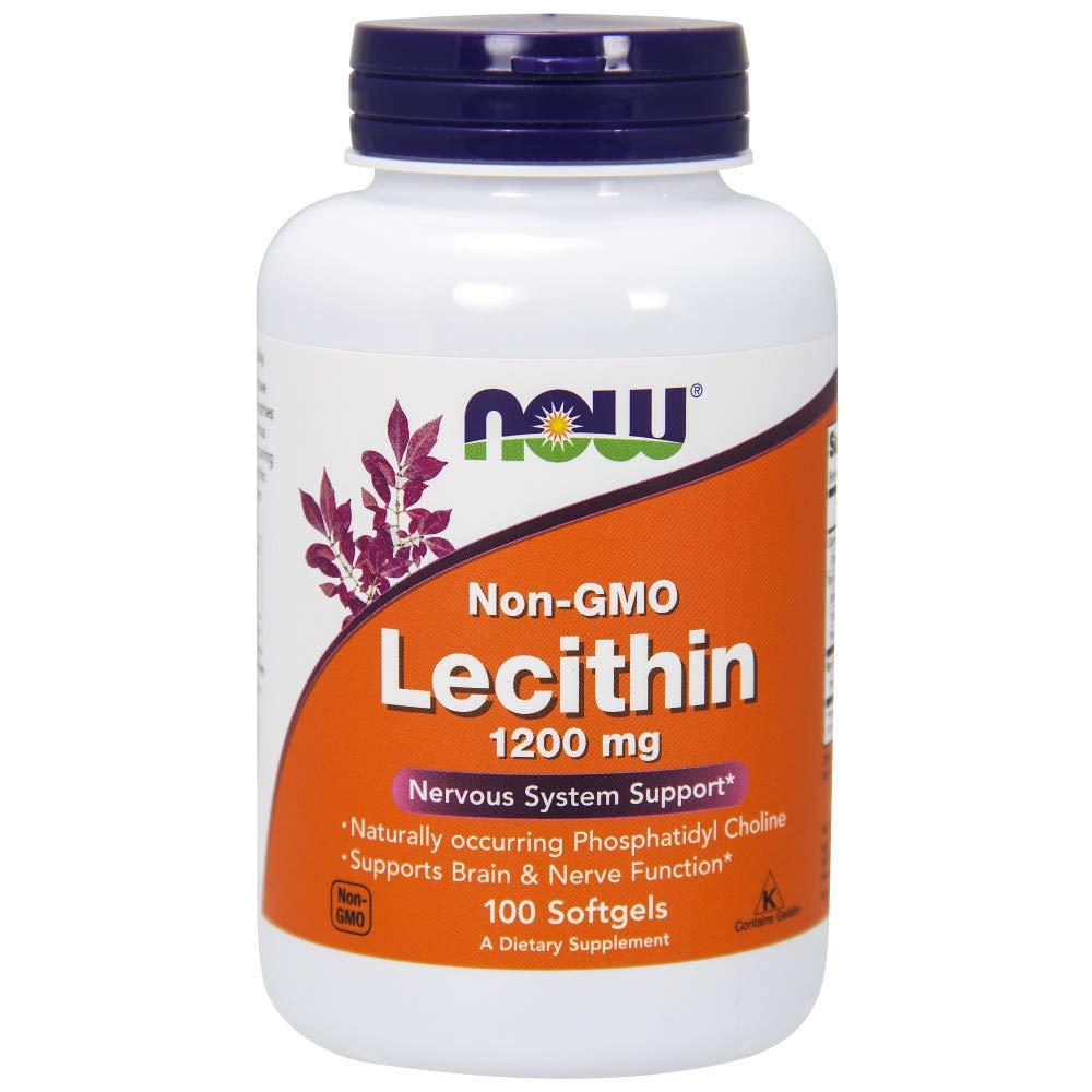 Лецитин нау фудс Now Foods Lecithin 100 гелевих капсул 1200 mg