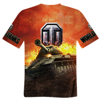 Футболка 3D с принтом "World of Tanks"