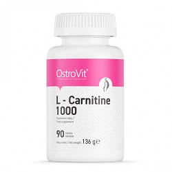 Карнітін Carnitine 1000 Ostrovit 90 таб. для схуднення