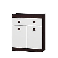 Комод у вітальню з ламінованої ДСП Соната 4 Еверест Венге темний + Білий