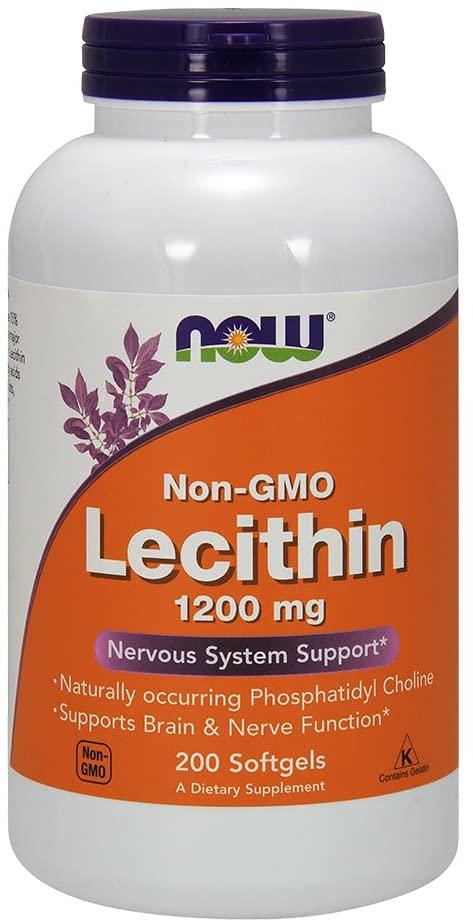 Now Foods Lecithin 1200 mg 200 гелевих капсул