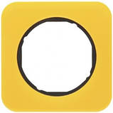 Рамка 1-ная акрил помаранчевий /чорний Berker R. 1, фото 2