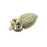 Фігурна флешка Dinosaur Driver 32Gb Crystal owl Сова Gold, фото 4
