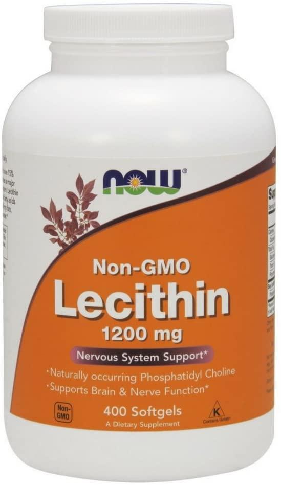 Лецитин нау фудс Now Foods Lecithin 400 гелевих капсул 1200 mg