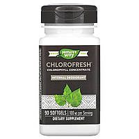Концентрированный хлорофилл, 90 мягких таблеток, Nature's Way, Chlorofresh