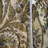 Бязь купонна з оливковими гілками квітів, ширина 220 см, фото 4