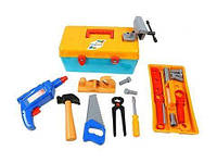 Детский игровой набор инструментов Orion Маленький столяр, в чемодане. Интересный подарок для мальчика