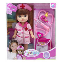 Детская интерактивная кукла медсестра в розовом костюме, умная кукла для девочки от 3 лет