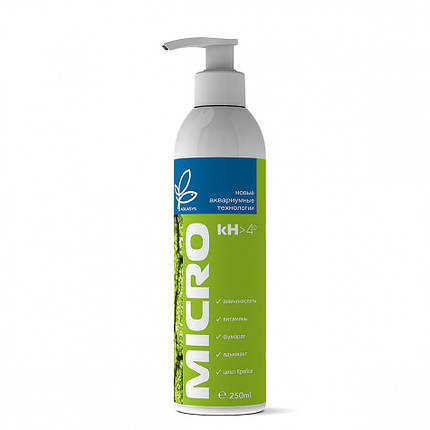 Добриво для акваріумних рослин AquaSys Micro kH >4 250 ml, на 8800 л., фото 1