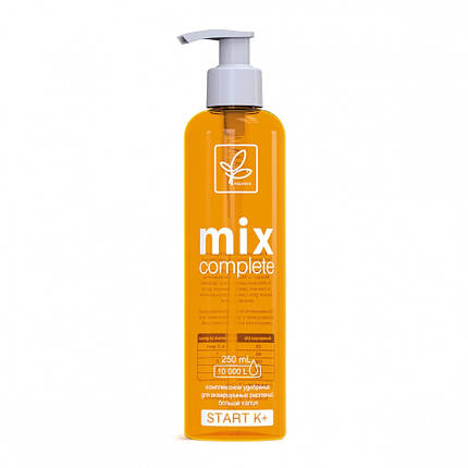 Добриво для акваріумних рослин AquaSys MIX-Complete Start K+ 250 ml, на 10000 л., фото 1