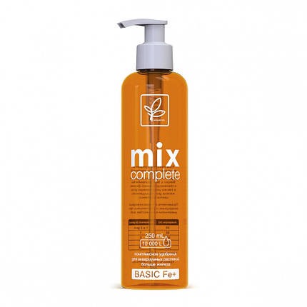 Добриво для акваріумних рослин AquaSys MIX-Complete Basic Fe+ 250 ml, на 10000 л., фото 1