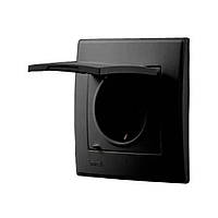 Вимикач одноклавішний IP54 ФОРС IEK, накладний монтаж, зовнішній, пиловологозахищений, вуличний