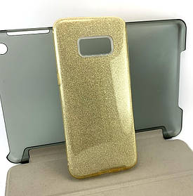 Чохол для Samsung galaxy s8 g950 накладка на бампер силіконовий протиударний Glitter золотий