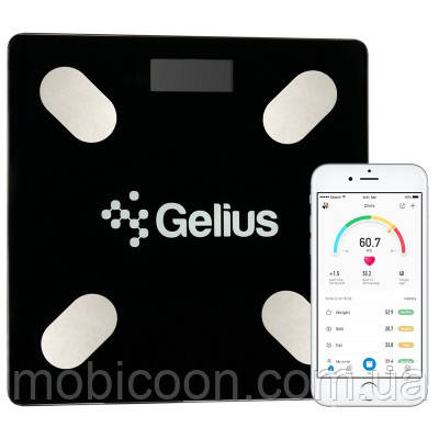 Розумні підлогові ваги Gelius Floor Scales Zero Fat GP-BS001 Black