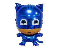 Фольгированные шары фигуры Герой в маске синий 44*68 см. в упаковке