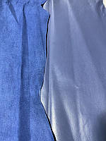 Шкіра свиняча підкладкова вощена темно-синя