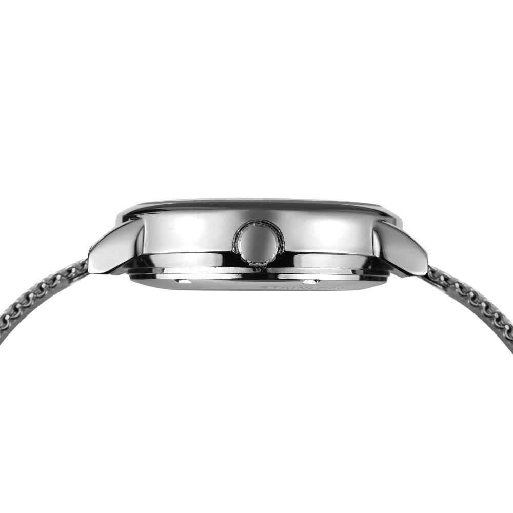 Мужские механические часы Winner Aperol серебристые с серебристым циферблатом скелетон - фото 4 - id-p1330439316