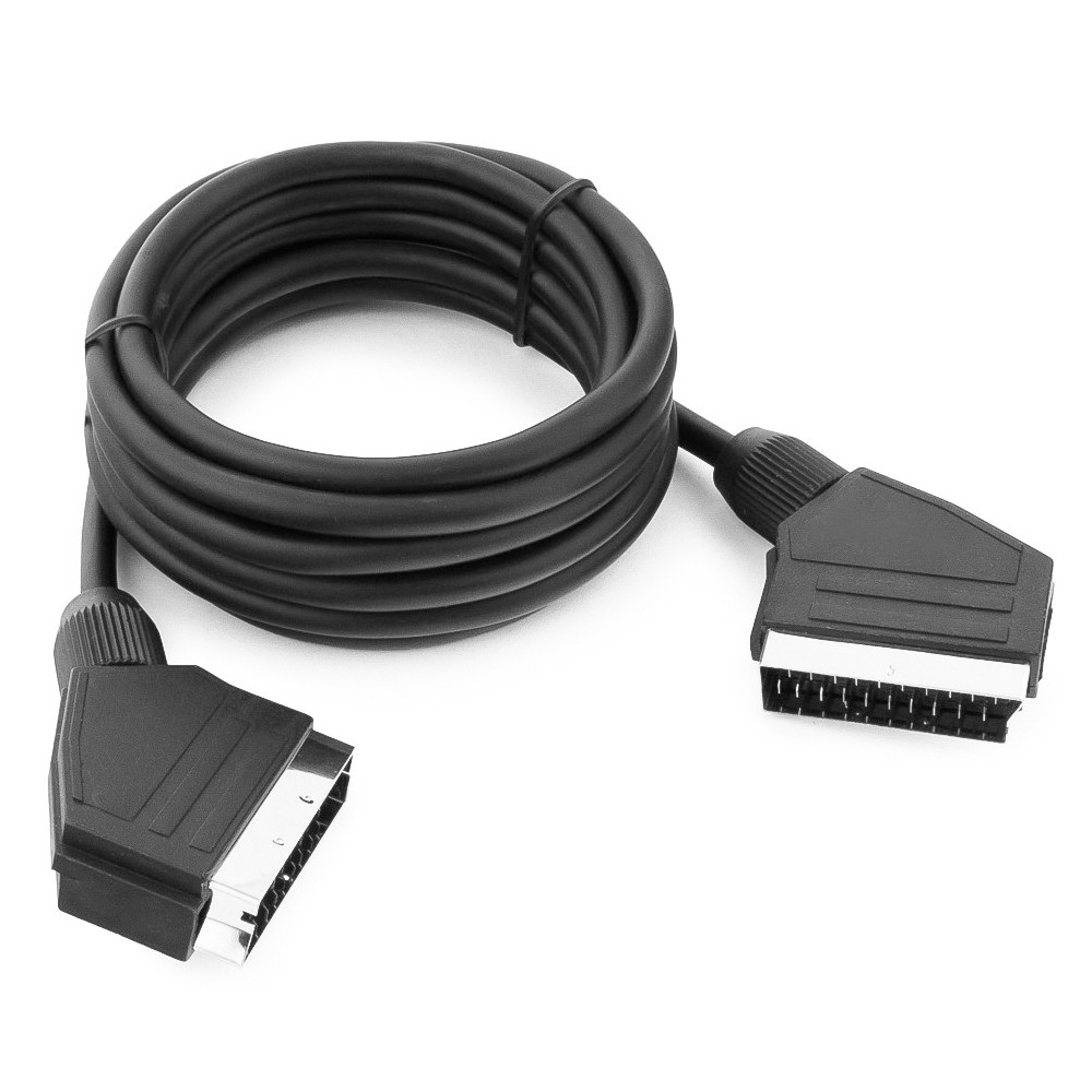 Кабель Merlion SCART (тато) -SCART (тато) 1.2м, (пакет), Q125