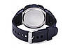 Чоловічий спортивний годинник Skmei 1068 чорний із синіми вставками, фото 6