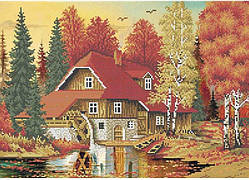 Схема для вишивки бісером "Осінній пейзаж"