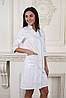 Жіночий медичний халат Альона білий - Халат для косметолога, фото 6