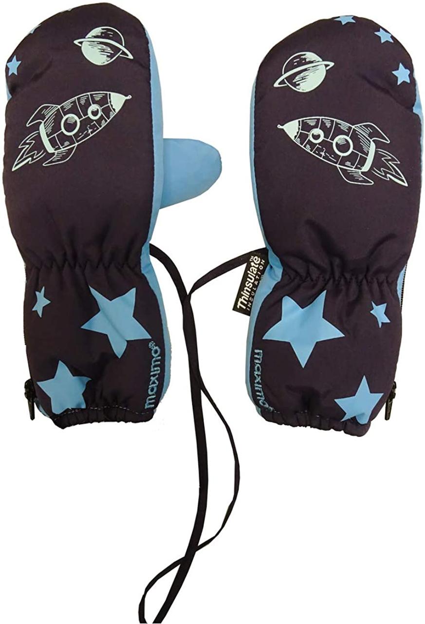 Дитячі рукавиці на блискавці теплі з ракетою MaxiMo Німеччина Thinsulate Розм: 1 ⁇ 2 ⁇ 3 ⁇ 4 ⁇ 5 ⁇ 6 років весняна, фото 1