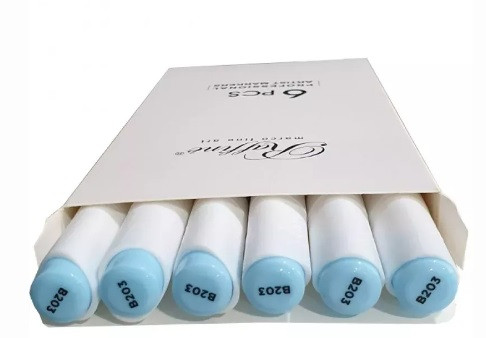 Скетч-маркер двосторонній Marco Raffine 7800-6CB/203 Pastel blue (уп 6), фото 1